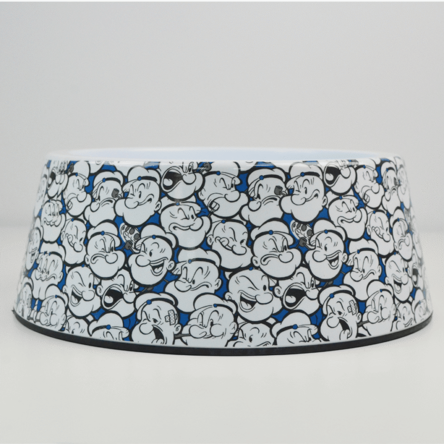 Comedouro de Melamina Dashi Popeye Blue - Image 4