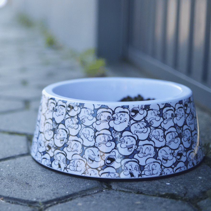 Comedouro de Melamina Dashi Popeye Blue - Image 8