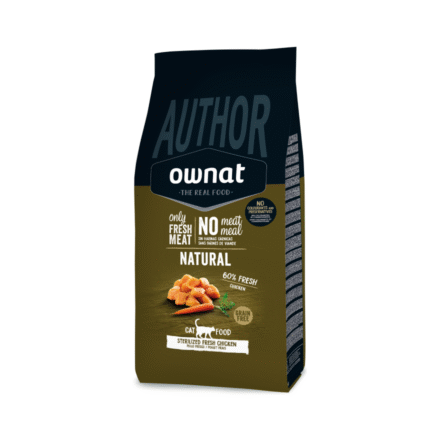 Ração para Gato Esterilizado | Sem Cereais | 60% Frango Fresco | Ownat Author | 3 Kg 😻🐓