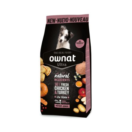Ração para Cachorro Médio | 30% Frango e Peru Fresco | Ownat Ultra 🐶🐓🦃