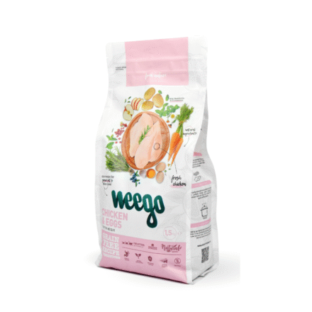 Ração para Gatinho | Sem Cereais | 20% Frango Fresco | Weego Chicken & Eggs | 1,5 Kg
